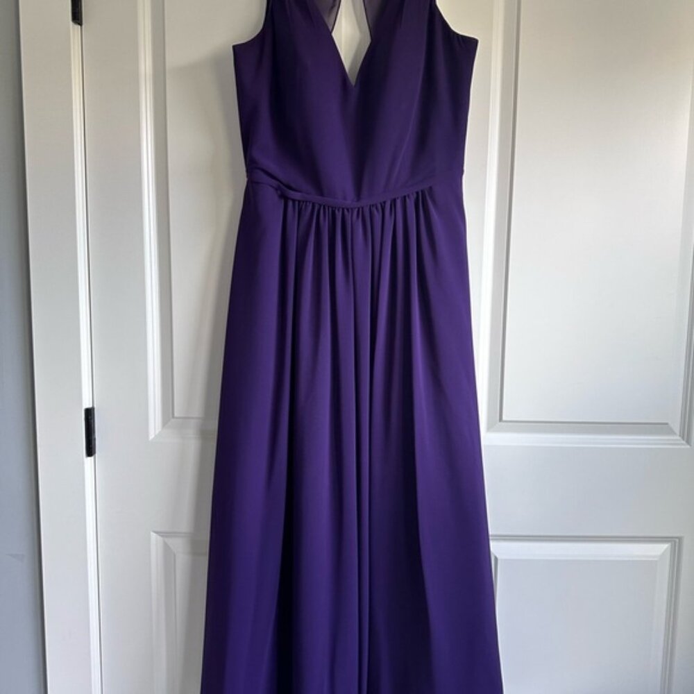 DaVinci Bridesmaids | Eggplant Purple Formal Gown Style# 60385 Dress | Size 16 - Picture 5 of 16